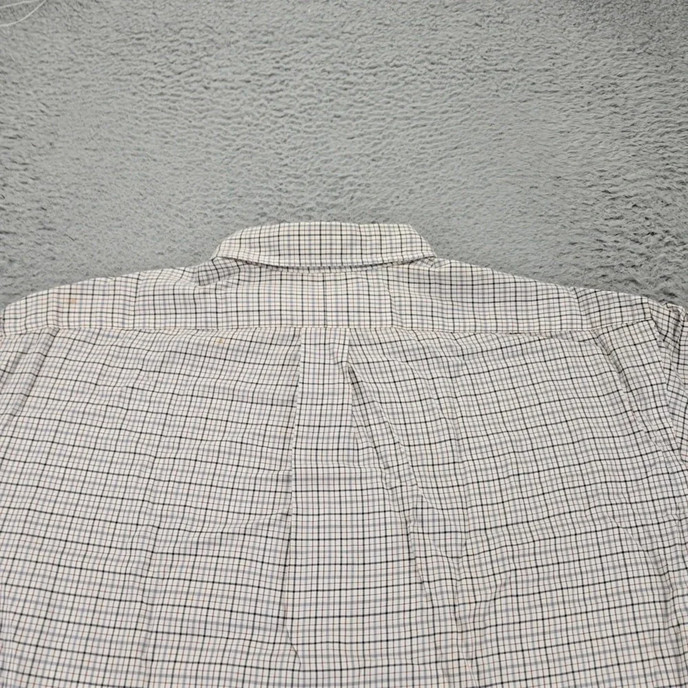 Ralph Lauren Shirt Mens‎ 16.5 - 34/35 Tan Pony Long Sleeve Plaid Yarmouth